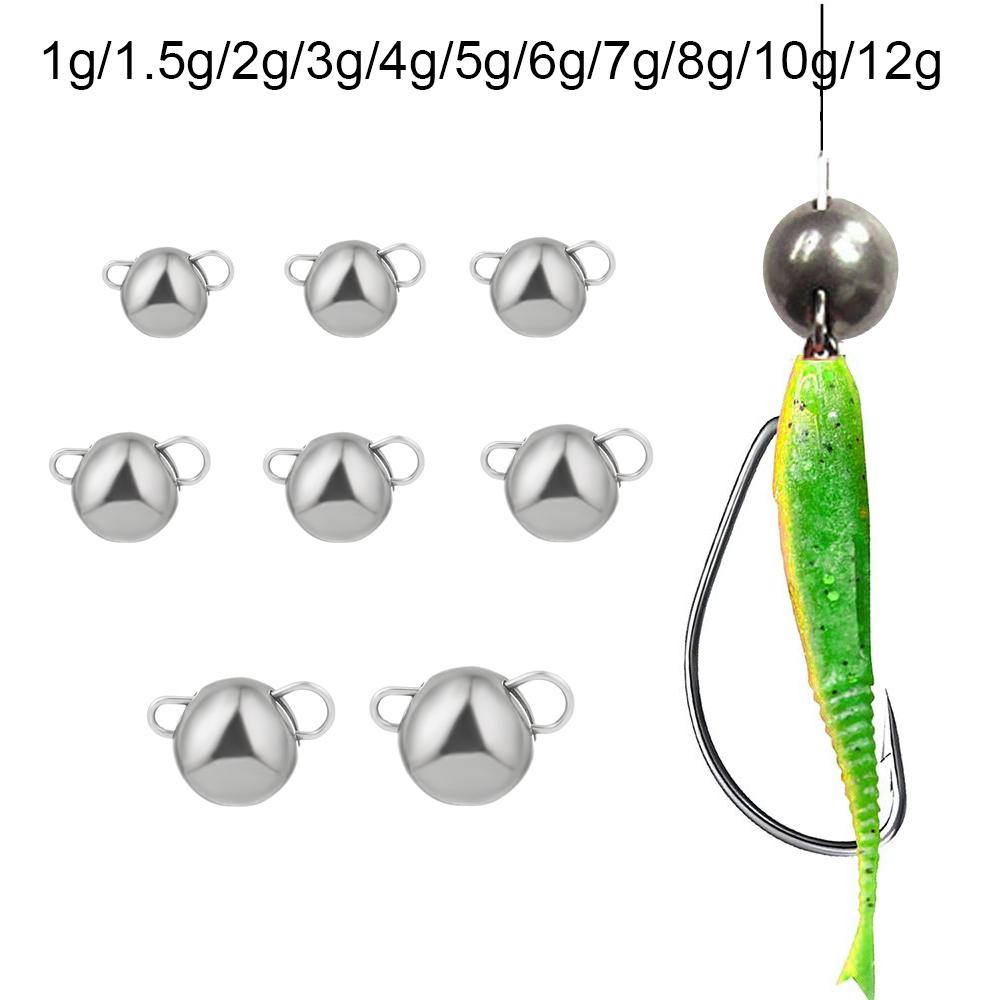 Tungsten Sinkers - 1 قطعة ماتي الأسود التنغستن الغطاسون