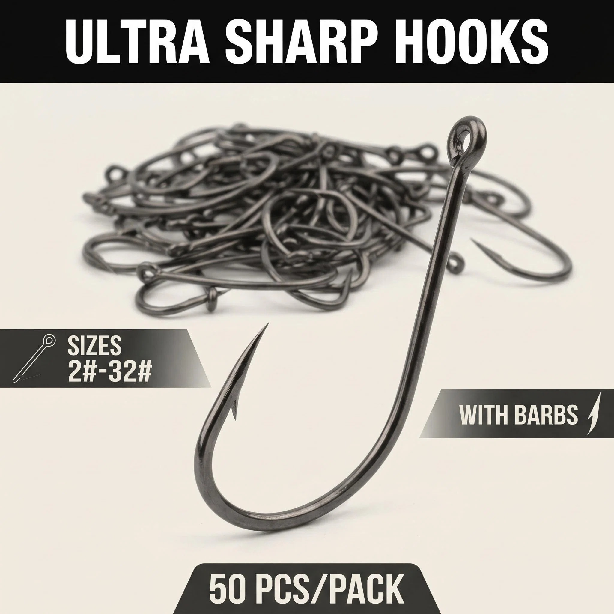 تخفيضات كبيرة: 50 قطعة من خطاف - مراجعة Fishing Equipment Market وسعره