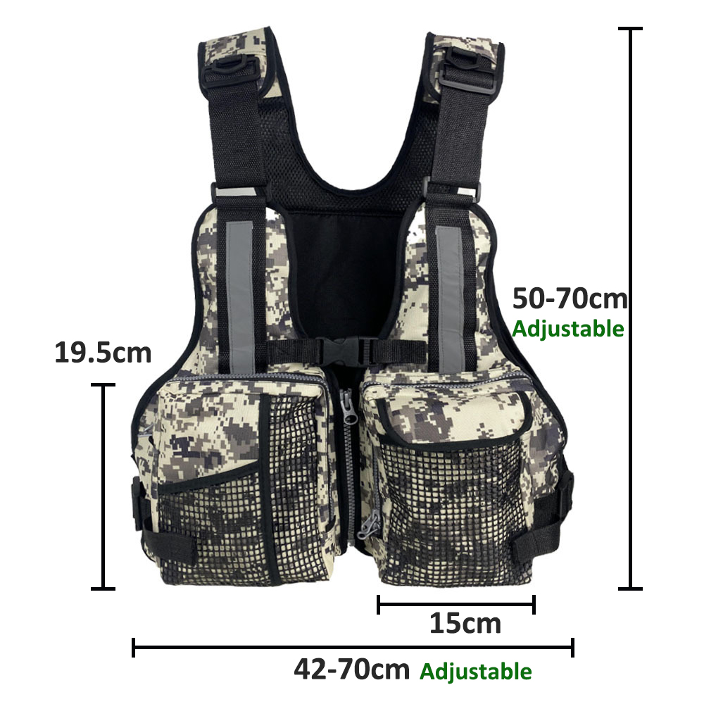 سترة صيد خارجية متعددة الجيوب، - مراجعة Fishing Equipment وسعره