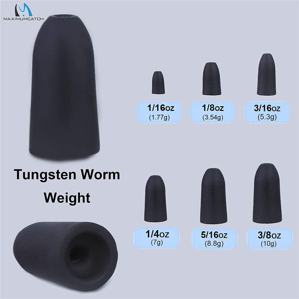 Maximumcatch الصيد غرق إغراء ا - مراجعة Tungsten Sinkers وسعره