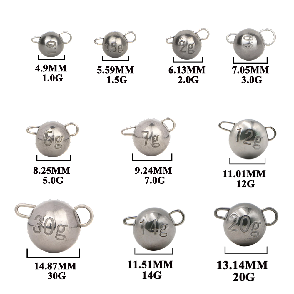 0.3-0.7 جرام الصيد التنغستن Ch - مراجعة Tungsten Sinkers وسعره